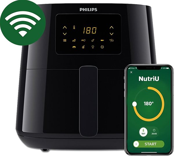 Heißluftfritteuse  Philips Multifunktion Airfryer XL Connected HD9280/90, 6,2 l ...