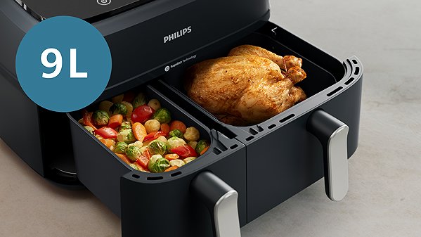 Hot air fryer Philips Series 3000 Dupla kosaras NA351/00 .