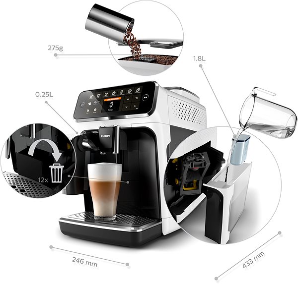 Automata kávéfőző Philips 4300 Series EP4343/50 ...