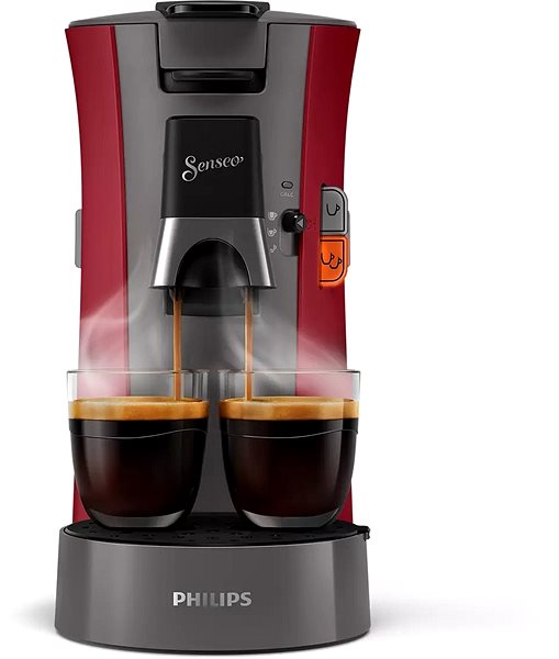Kapszulás kávéfőző Philips CSA230/91 SENSEO Select fekete, bordó Képernyő