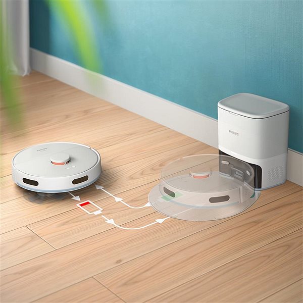 Robotporszívó Philips HomeRun 2000 Aqua XU2100/20 ...