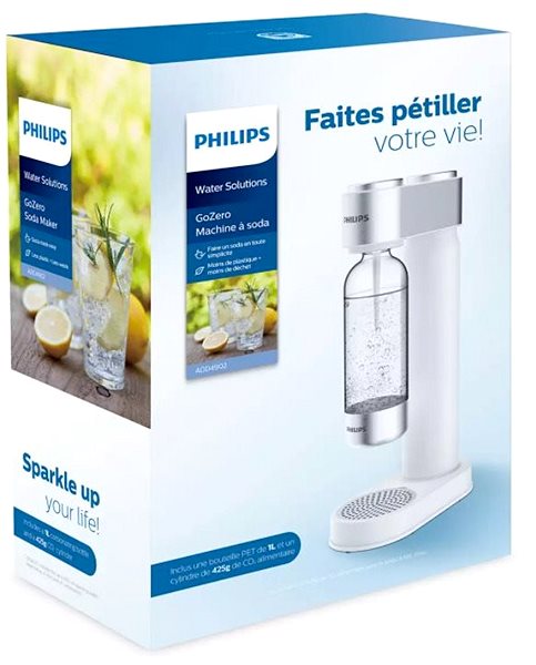Wassersprudler Philips Sodamaker (mit CO2 Zylinder) - weiß ...