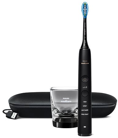 Electric Toothbrush Philips Sonicare DiamondClean Smart, Black and White HX9912/18 Screen