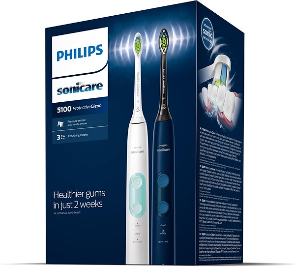 Elektromos fogkefe Philips Sonicare 5100 HX6851/34 Csomagolás/doboz