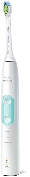 Elektrische Zahnbürste Philips Sonicare ProtectiveClean Gum Health White and Mint HX6857/28 Seitlicher Anblick