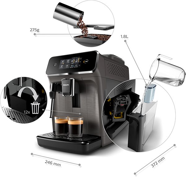 Kaffeevollautomat Philips Series 2200 EP2224/10 ...