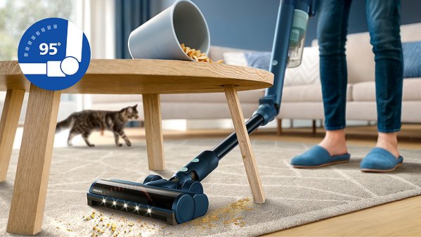 Philips 5000 Series Aqua Flex Tube XC5244/10 stick vacuum cleaner.