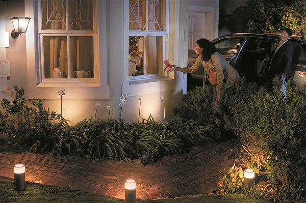 Garden Lighting Philips Hue White and Color Ambiance Calla Extension 17420/30/P7 Lifestyle