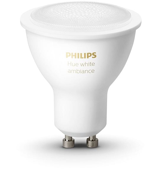 LED Bulb Philips Hue White Ambiance 4.3 W GU10 Set, 2pcs Screen