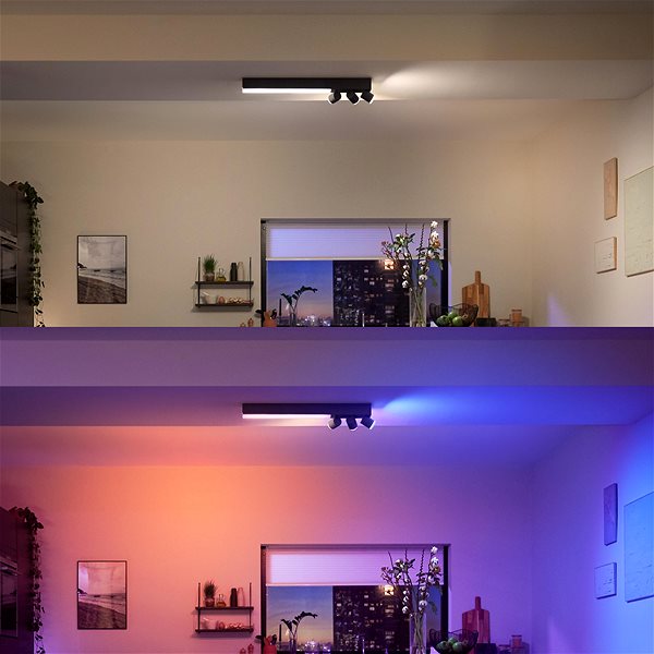 Deckenleuchte Philips Hue White and Color Ambiance Centris 3L Ceiling Black 50609/30/P7 Mermale/Technologie