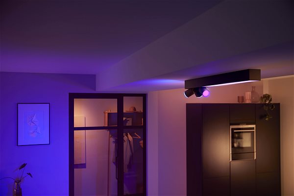 Deckenleuchte Philips Hue White and Color Ambiance Centris 3L Ceiling Black 50609/30/P7 Lifestyle