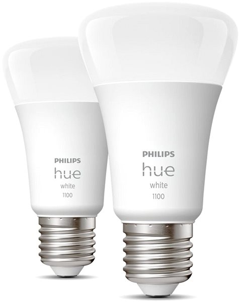 LED Bulb Philips Hue White 9.5W 1100 E27 2 pcs Screen