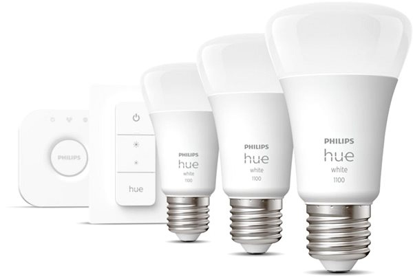 LED Bulb Philips Hue White 9.5W 1100 E27 Starter Kit Screen