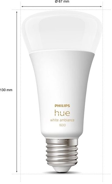 LED Bulb Philips Hue White Ambiance 13W 1600 E27 Technical draft