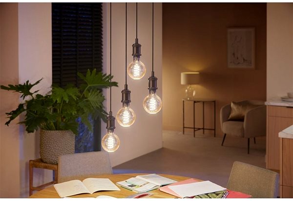 LED Bulb Philips Hue White Ambiance 7W 550 Filament G93 E27 Lifestyle