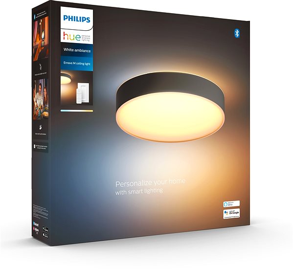 Ceiling Light Philips Hue Enrave M Black Packaging/box