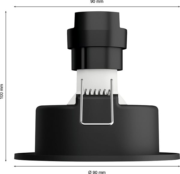 Mennyezeti lámpa Philips Hue Centura fekete 3db Műszaki vázlat