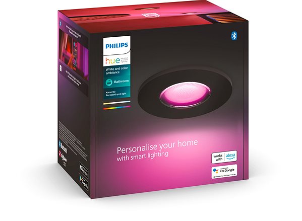 Mennyezeti lámpa Philips Hue Xamento spot fekete Csomagolás/doboz
