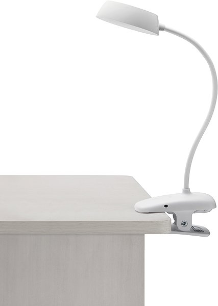 Asztali lámpa Philips Donutclip asztali lámpa fehér ...