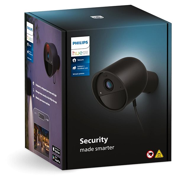 IP kamera Philips Hue Secure Cam Čierna ...