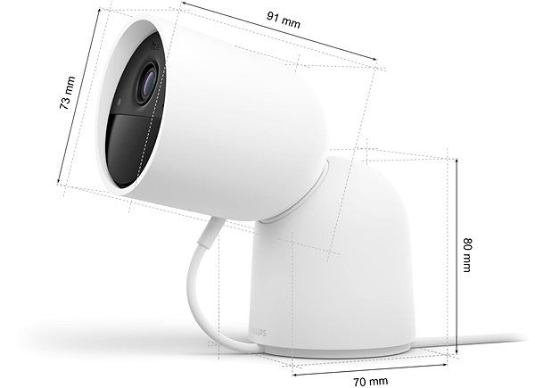 Überwachungskamera Philips Hue Secure Kamera Desktop Weiß ...