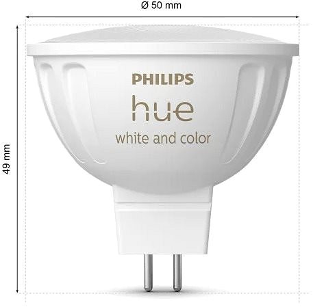 LED izzó Philips Hue White és Color ambiance 6.3W MR16 1P EU ...