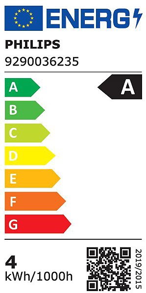 LED Bulb Philips LED 60W A60 E27 2700K CL UE SRT4 Energy label