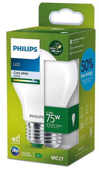 LED bulb Philips LED 75W A60 E27 4000K FR UE SRT4 .