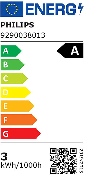LED-Birne Philips LED 40W P45 E14 4000K CL UE SRT4 Energielabel