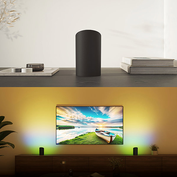 Stolová lampa Philips Hue Wall washer 2-pack, čierna ...