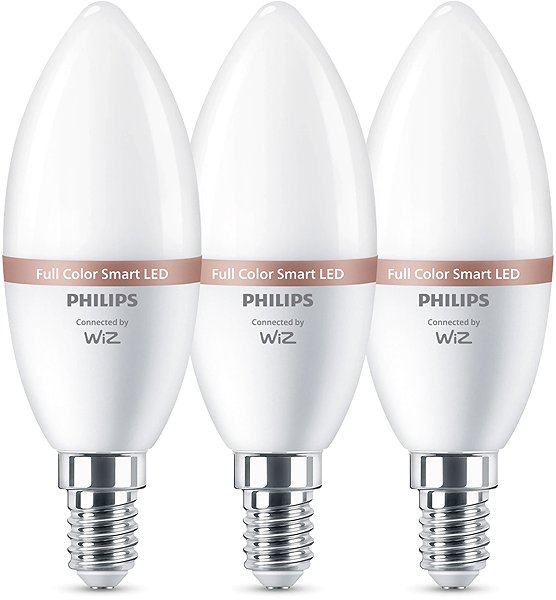 LED izzó Philips Smart Led WFB 40 W C37 E14 922-65 RGB 3CT/6 ...