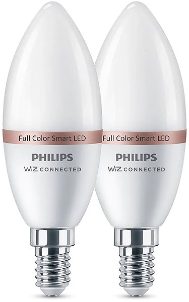 LED žiarovka Philips Smart LED WFB 40 W C37 E14 922-65 RGB 2PF/6 ...
