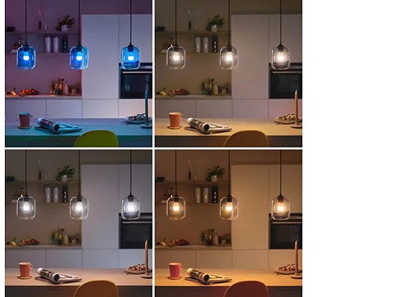 LED-Birne Philips Smart LED WFB 40 W P45 E14 922-65 RGB 1PF/6 ...