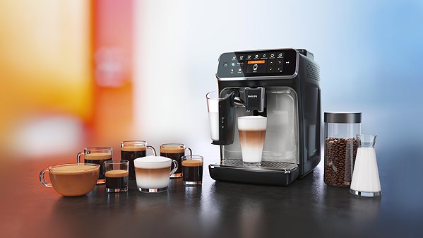 Automatic Coffee Machine Philips Series 4300 LatteGo EP4346/71 ...