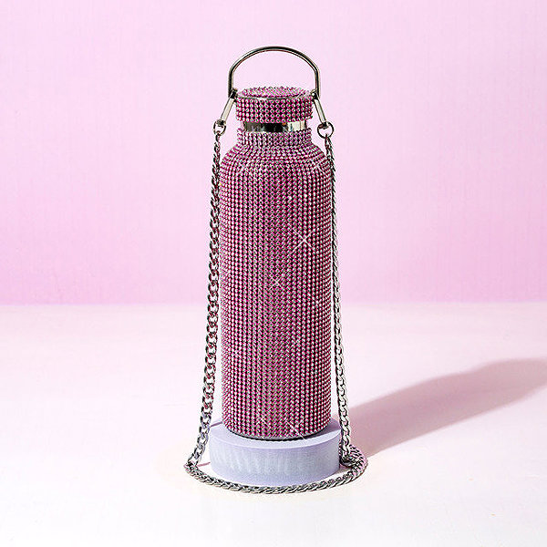 Thermal Mug Paris Hilton Drinking bottle with rhinestones 0,75 l pink ...