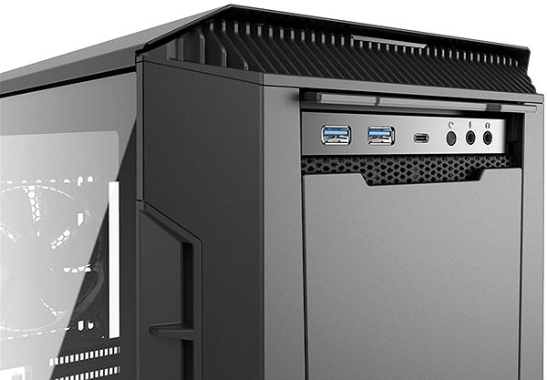 PC Case Phanteks Eclipse P600S Tempered Glass - Satin Black Connectivity (ports)
