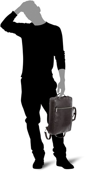 Laptop Bag Picard BUDDY Bag / Backpack, Dark Brown 15.6“ Lifestyle