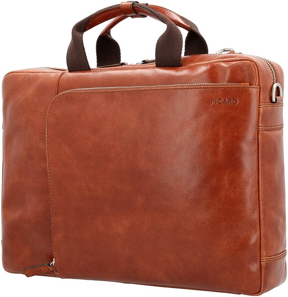 Laptoptáska Picard BUDDY táska / hátizsák, konyak 15,6“ Oldalnézet
