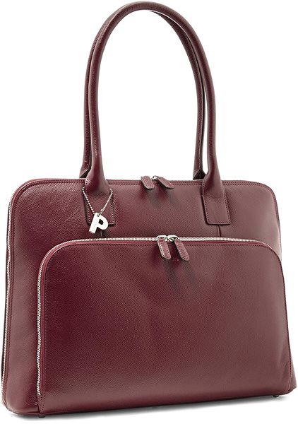 Laptop Bag Picard Women's Bag MILANO, Red 15.6“ Lateral view