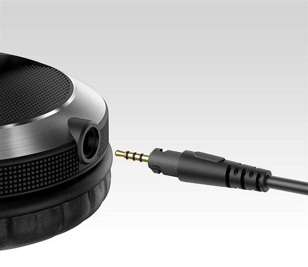 Slúchadlá Pioneer DJ HDJ-X7-S strieborné Možnosti pripojenia (porty)