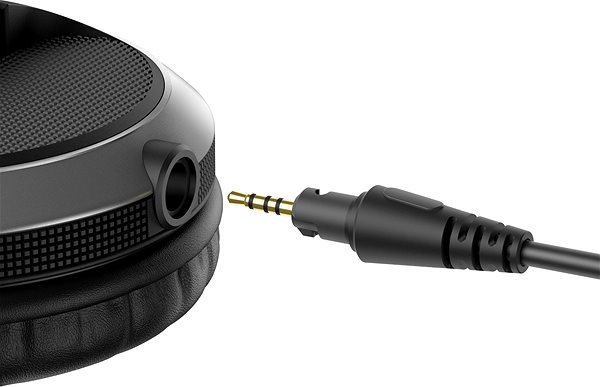 Fej-/fülhallgató Pioneer SE-HDJ-X5-K ezüst Csatlakozási lehetőségek (portok)