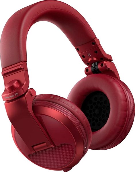 Wireless Headphones Pioneer DJ HDJ-X5BT-R, Red Lateral view