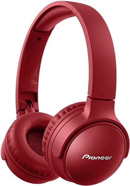 Wireless Headphones Pioneer SE-S6BN-Red Lateral view