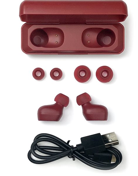 Wireless Headphones Pioneer SE-C5TW-Red Package content