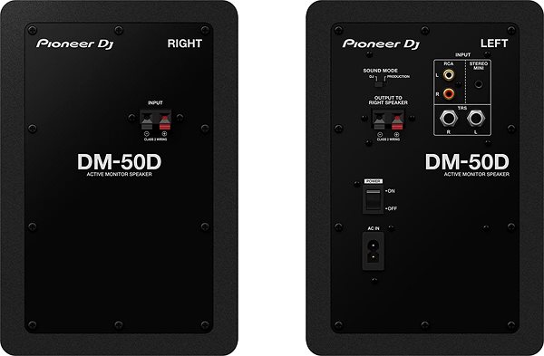 Speakers Pioneer DJ DM-50D Back page