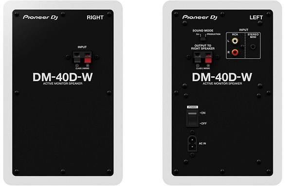 Reproduktory Pioneer DJ DM-40D-W biele ...