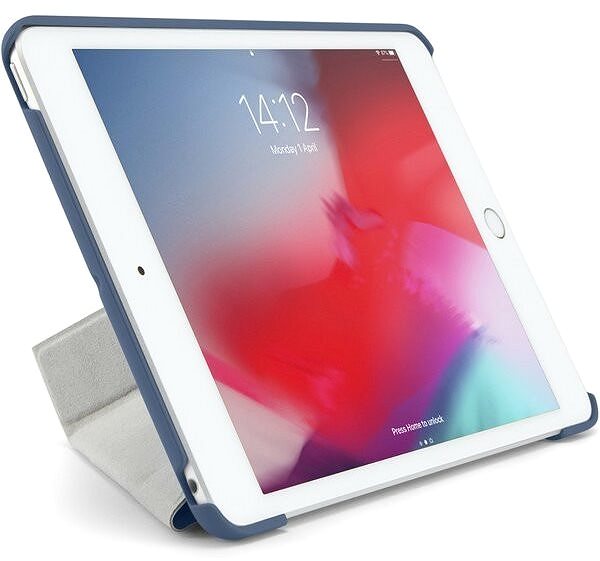 Tablet tok Pipetto Origami tok Apple iPad Mini 5 (2019) készülékhez, kék Lifestyle