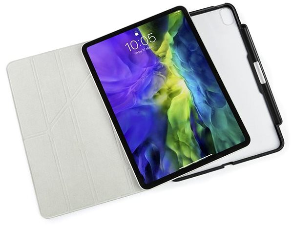 Tablet tok Pipetto Origami Pencil Case Apple iPad Air 10.9“ (2020) készülékre - fekete Lifestyle