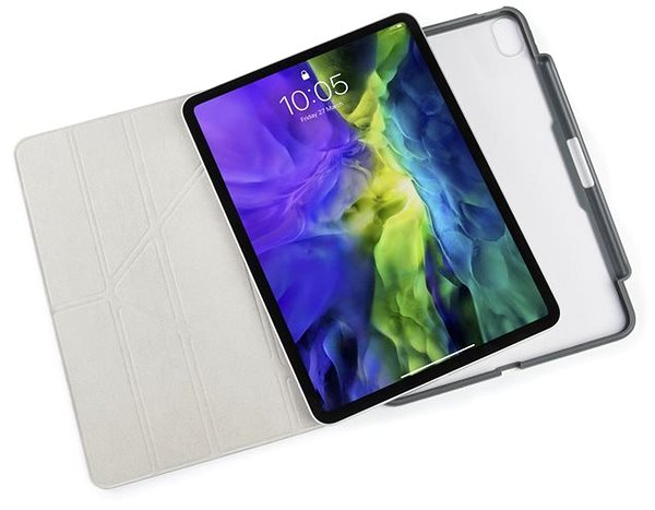 Tablet tok Pipetto Origami Pencil Case Apple iPad Air 10.9“ (2020) készülékre - szürke Lifestyle