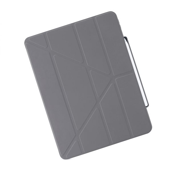 Tablet-Hülle Pipetto Origami Federmäppchen für Apple iPad Pro 12.9“ (2021/2020/2018) - grau Lifestyle